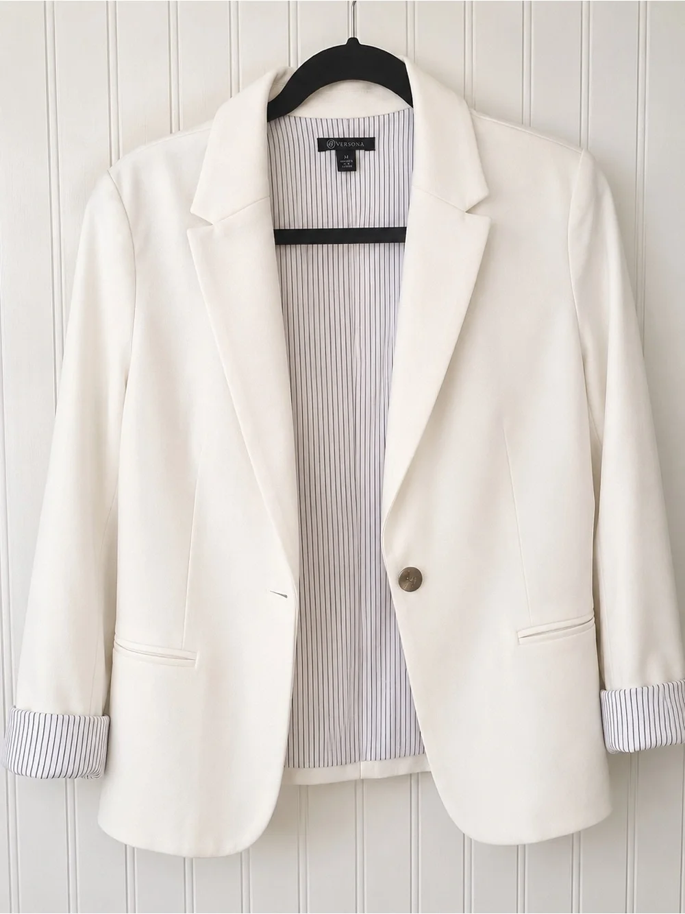 Women’s Blazer, Tote Bag & Necklace Bundle – Size Medium